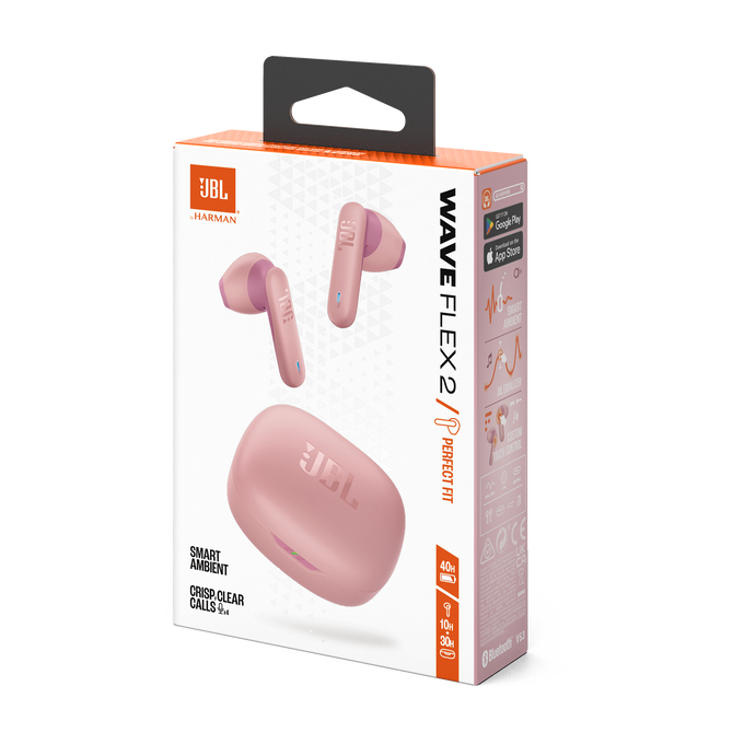 JBL Wave Flex 2 - Pink - True Wireless Earbuds - Detailshot 15 image number null